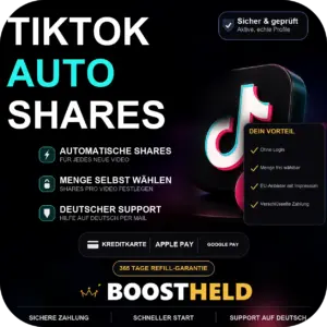 TikTok Auto Shares kaufen bei BoostHeld