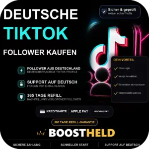 TikTok deutsche Follower kaufen bei BoostHeld