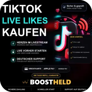 TikTok Live Likes kaufen bei BoostHeld