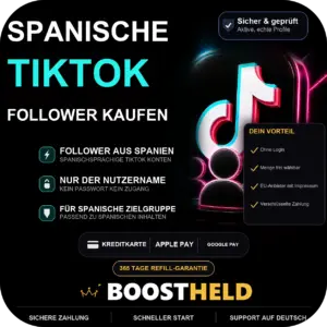 TikTok Spanische Follower kaufen bei BoostHeld