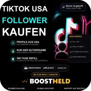 TikTok USA Follower kaufen bei BoostHeld
