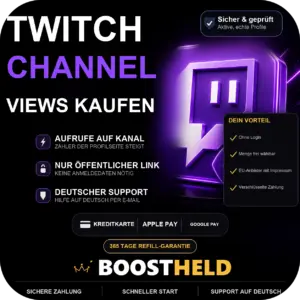 Twitch Channel Views kaufen bei BoostHeld