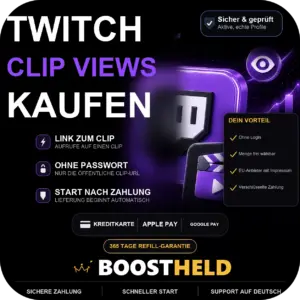 Twitch Clip Views kaufen bei BoostHeld