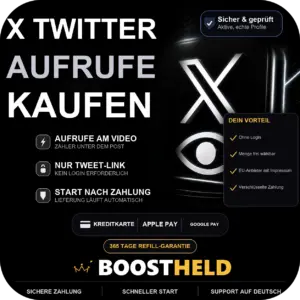 X (Twitter) Aufrufe kaufen bei BoostHeld