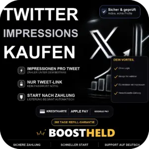 Twitter Impressions kaufen bei BoostHeld