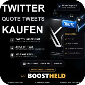 Twitter Quote Tweets kaufen bei BoostHeld