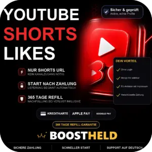 YouTube Shorts Likes kaufen bei BoostHeld