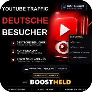 YouTube Traffic kaufen – deutsche Besucher bei BoostHeld